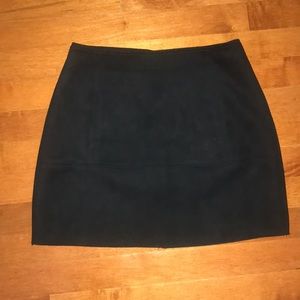 Black Suede Mini Skirt